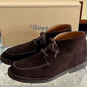 Men's Dark Brown Chukka Boots Size 43.5